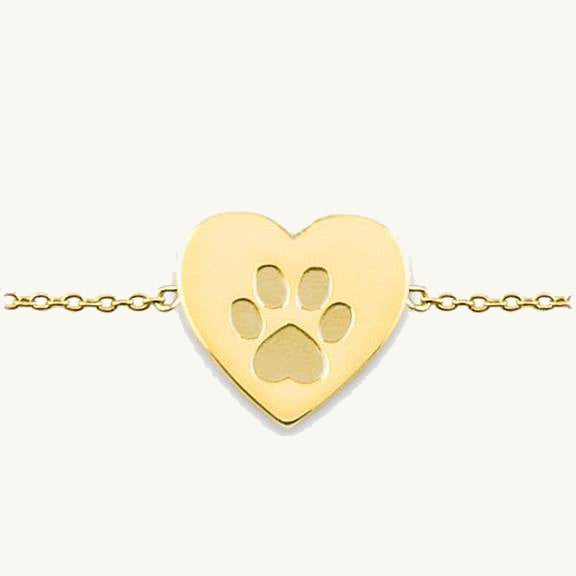 Paw print deals charm bracelet